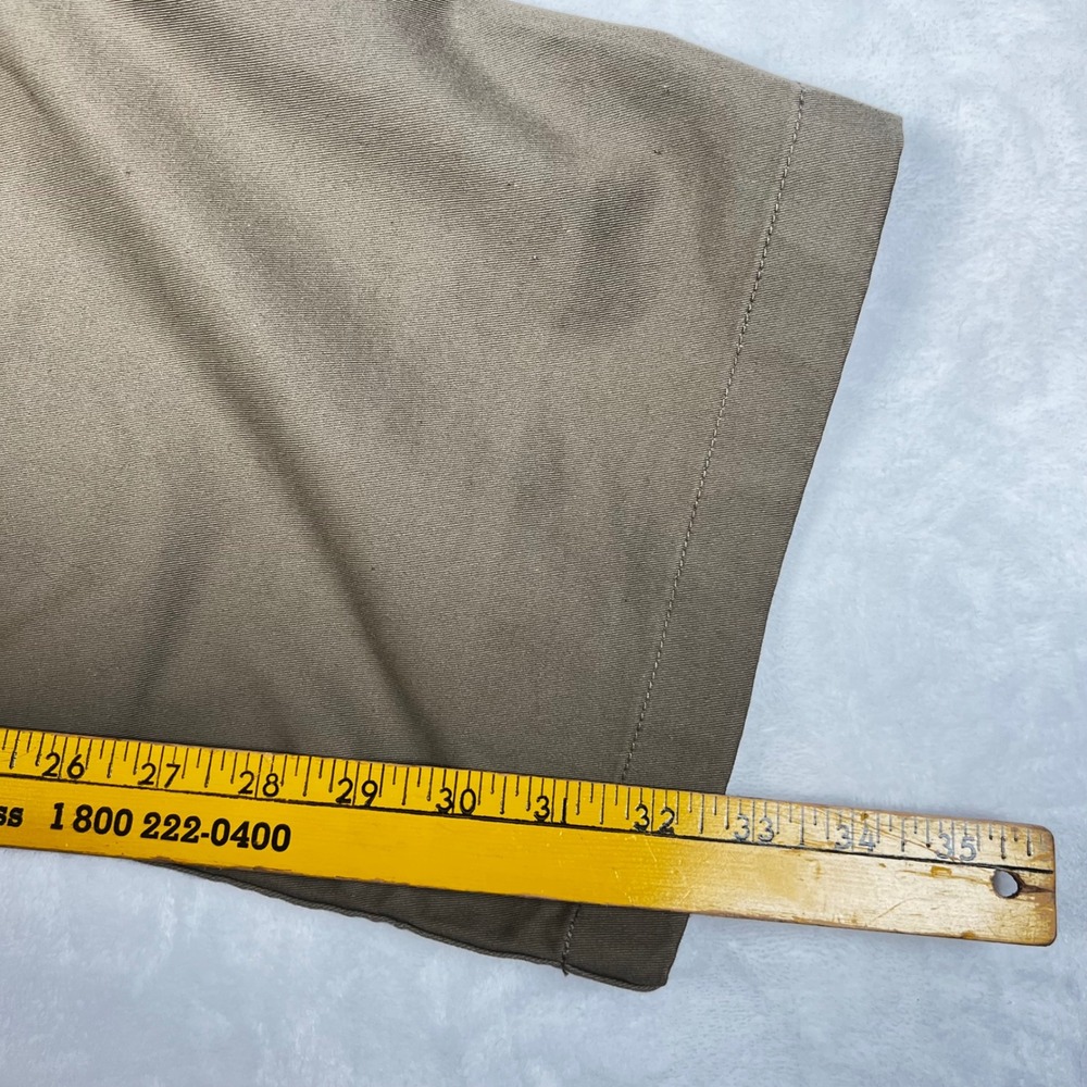 Duluth Trading Co 40 Grit Flex Twill Bib Overalls Mens 2XLx32 Khaki 58417 ELW - Picture 8 of 13